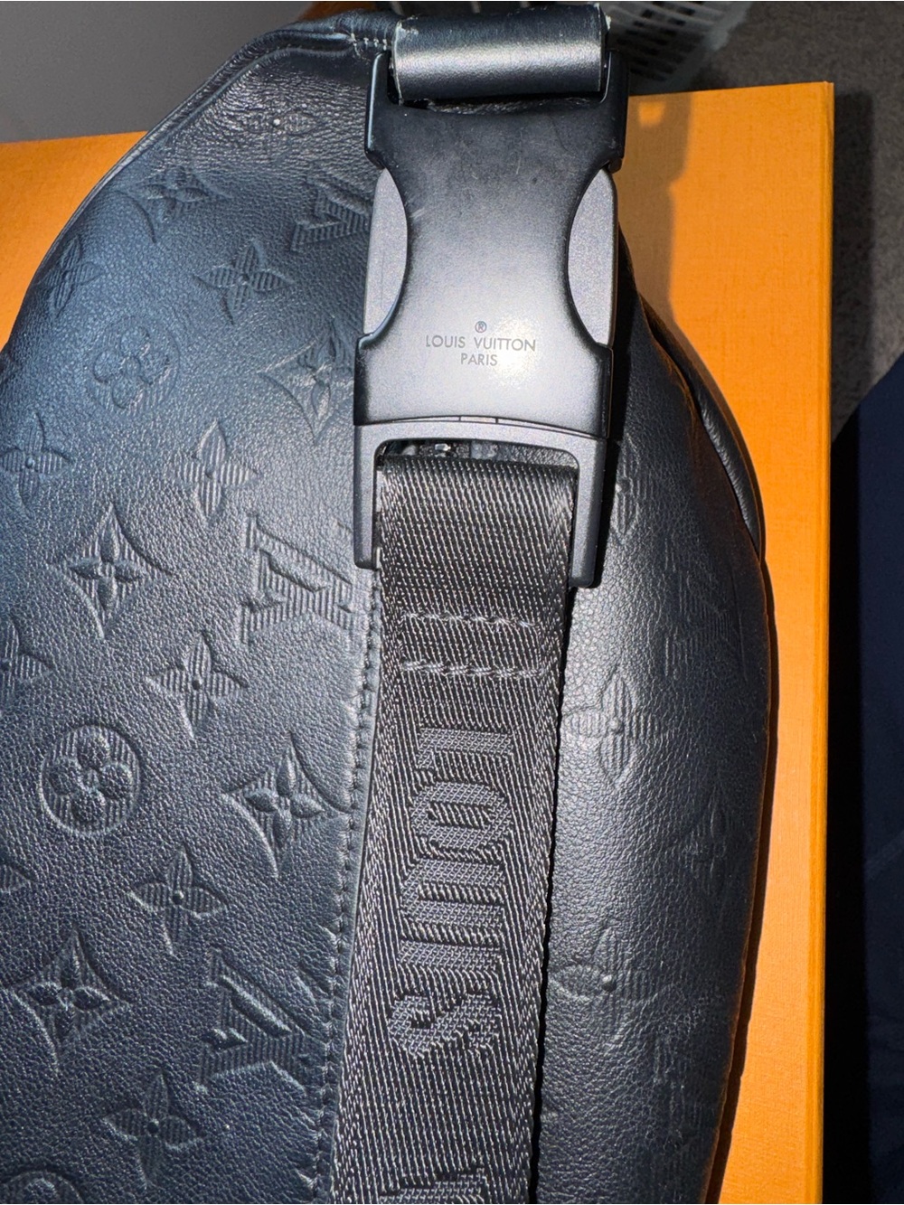 Louis Vuitton Black Monogram Embossed Leather Belt Bag - Picture 6 of 6